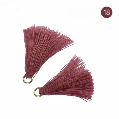 Χρωματιστά βαμβάκι Tassel 3cm Διακόσμηση ενδυμάτων Βαμβάκι νήμα Tassels
