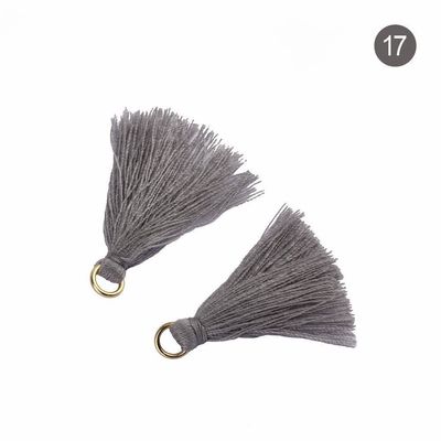 Χρωματιστά βαμβάκι Tassel 3cm Διακόσμηση ενδυμάτων Βαμβάκι νήμα Tassels
