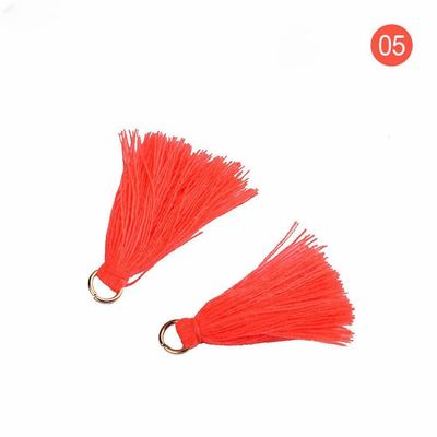 Χρωματιστά βαμβάκι Tassel 3cm Διακόσμηση ενδυμάτων Βαμβάκι νήμα Tassels