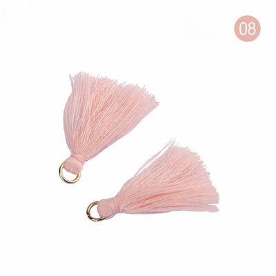 Χρωματιστά βαμβάκι Tassel 3cm Διακόσμηση ενδυμάτων Βαμβάκι νήμα Tassels