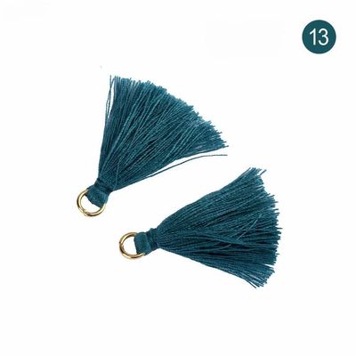 Χρωματιστά βαμβάκι Tassel 3cm Διακόσμηση ενδυμάτων Βαμβάκι νήμα Tassels