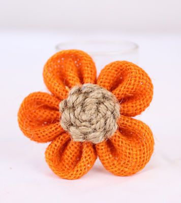 8cm Burlap Ribbon Φλούδια Diy Πορτοκαλί Μαύρο Γιούτα Φλούδα σχοινί