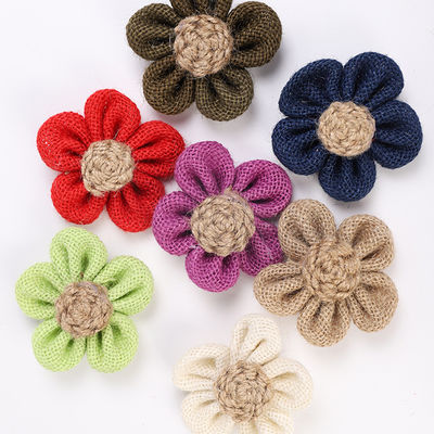 8cm Burlap Ribbon Φλούδια Diy Πορτοκαλί Μαύρο Γιούτα Φλούδα σχοινί