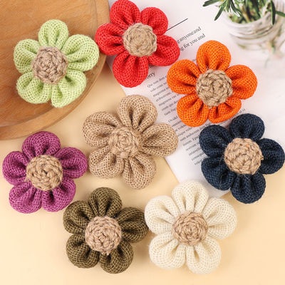 8cm Burlap Ribbon Φλούδια Diy Πορτοκαλί Μαύρο Γιούτα Φλούδα σχοινί