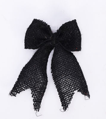 8cm*11cm Jute Ribbon Bow Green Rose Διακοσμητικό Burlap Ribbon Bow