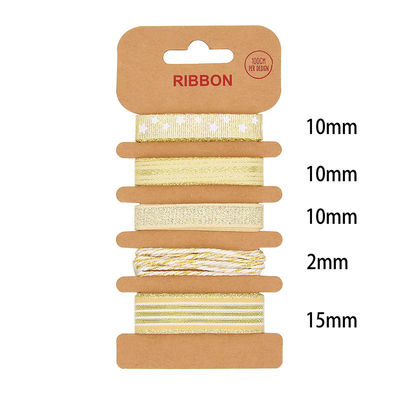ODM Polyester Ribbon 2mm 10mm 15mm Χριστουγεννιάτικο δώρο περιτύλιξη κορδέλα