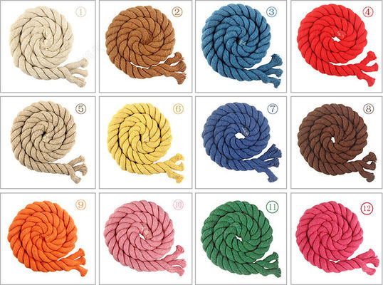 DIY χρωματιστό βαμβάκι Macrame Cord 20mm χρωματιστό βαμβάκι σχοινί για χειροτεχνία