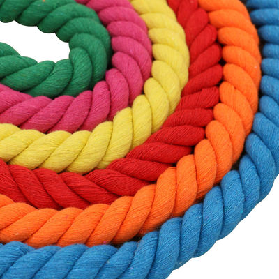 DIY χρωματιστό βαμβάκι Macrame Cord 20mm χρωματιστό βαμβάκι σχοινί για χειροτεχνία