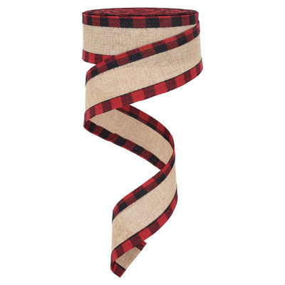 40mm &amp; 63mm*10y Jute Gratice Ribbon Βιοδιασπώμενη Δισκοειδής Ρίμπαν