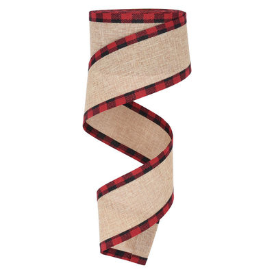 40mm &amp; 63mm*10y Jute Gratice Ribbon Βιοδιασπώμενη Δισκοειδής Ρίμπαν