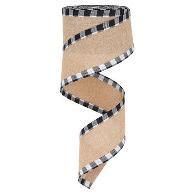 40mm &amp; 63mm*10y Jute Gratice Ribbon Βιοδιασπώμενη Δισκοειδής Ρίμπαν