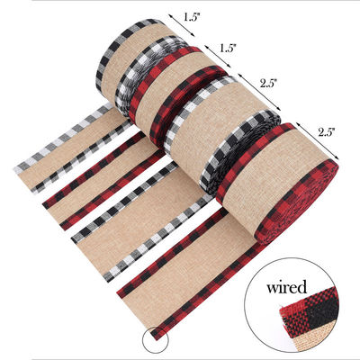 40mm &amp; 63mm*10y Jute Gratice Ribbon Βιοδιασπώμενη Δισκοειδής Ρίμπαν