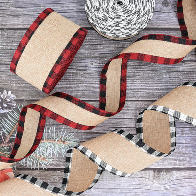 40mm &amp; 63mm*10y Jute Gratice Ribbon Βιοδιασπώμενη Δισκοειδής Ρίμπαν