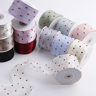 25mm-50mm Τάπητα Organza με κεντρικό μοτίβο Τυπωμένη Πολυεστέρα Τάπητα Organza OEM Eco Friendly