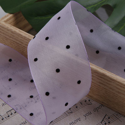 25mm-50mm Τάπητα Organza με κεντρικό μοτίβο Τυπωμένη Πολυεστέρα Τάπητα Organza OEM Eco Friendly