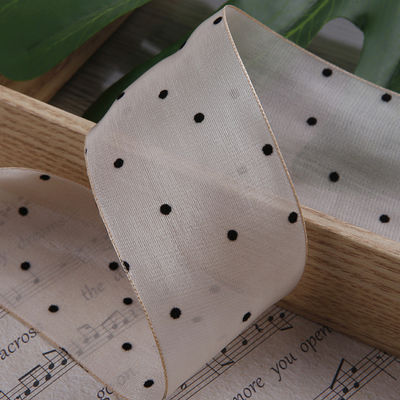 25mm-50mm Τάπητα Organza με κεντρικό μοτίβο Τυπωμένη Πολυεστέρα Τάπητα Organza OEM Eco Friendly