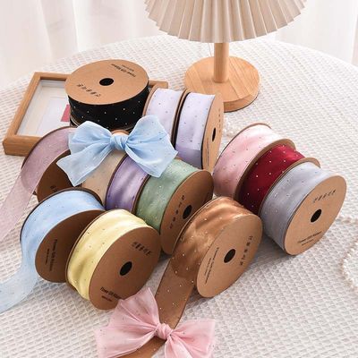 4cm*18m Λάμψη Διαμαντιού Πολυεστέρας Ρίμπαν Οργάνου Υψηλής Ποιότητας Ρίμπαν Δώρου