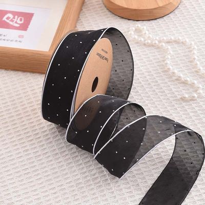 4cm*18m Λάμψη Διαμαντιού Πολυεστέρας Ρίμπαν Οργάνου Υψηλής Ποιότητας Ρίμπαν Δώρου