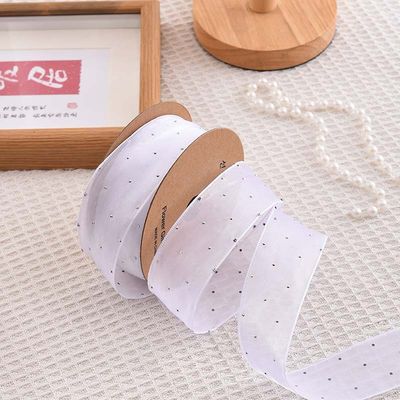 4cm*18m Λάμψη Διαμαντιού Πολυεστέρας Ρίμπαν Οργάνου Υψηλής Ποιότητας Ρίμπαν Δώρου