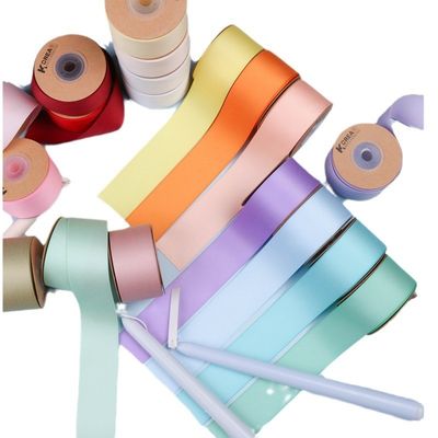 10mm-38mm*50y Polyester Cotton Ribbon Προσαρμοσμένη χρωματική κορδέλα βαμβακιού