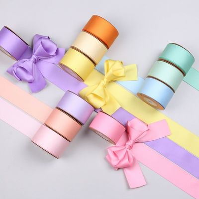 10mm-38mm*50y Polyester Cotton Ribbon Προσαρμοσμένη χρωματική κορδέλα βαμβακιού