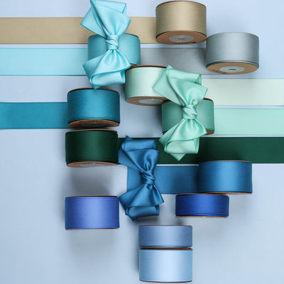10mm-38mm*50y Polyester Cotton Ribbon Προσαρμοσμένη χρωματική κορδέλα βαμβακιού