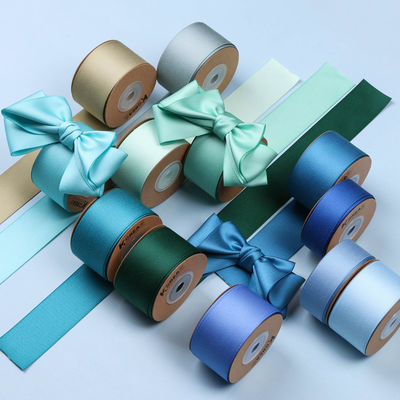 10mm-38mm*50y Polyester Cotton Ribbon Προσαρμοσμένη χρωματική κορδέλα βαμβακιού