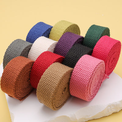 20mm-50mm παχύτερο πολυεστέρας βαμβακερού Webbing σχολική τσάντα σακίδιο τσάντα χειροπέδης καμβά λουρί στερεόχρωμο απλό ιστό λουρί