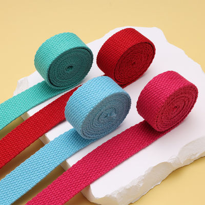 20mm-50mm παχύτερο πολυεστέρας βαμβακερού Webbing σχολική τσάντα σακίδιο τσάντα χειροπέδης καμβά λουρί στερεόχρωμο απλό ιστό λουρί