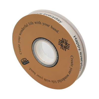 13mm Wholesale Logo Βαμβακερή κορδέλα Λογοτεχνικό στυλ Λουλούδια συσκευασία Κουτί δώρων Διακόσμηση κορδέλα Κέικ μπουκέτο
