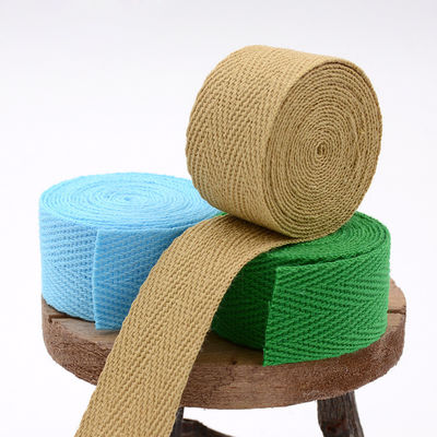 20mm*50y Herringbone Woven Cotton Ribbon for Garment Accessories Webbing (Καλώδια από υφαντικό βαμβάκι για ρούχα και αξεσουάρ)