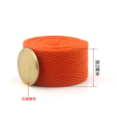 20mm*50y Herringbone Woven Cotton Ribbon for Garment Accessories Webbing (Καλώδια από υφαντικό βαμβάκι για ρούχα και αξεσουάρ)