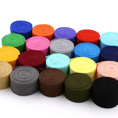 20mm*50y Herringbone Woven Cotton Ribbon for Garment Accessories Webbing (Καλώδια από υφαντικό βαμβάκι για ρούχα και αξεσουάρ)