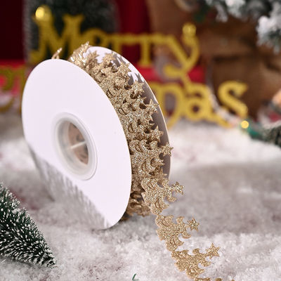 3cm*5y Υπερήχθης Χριστούγεννα κορδέλα για συσκευασία δώρων και αξεσουάρ ένδυσης