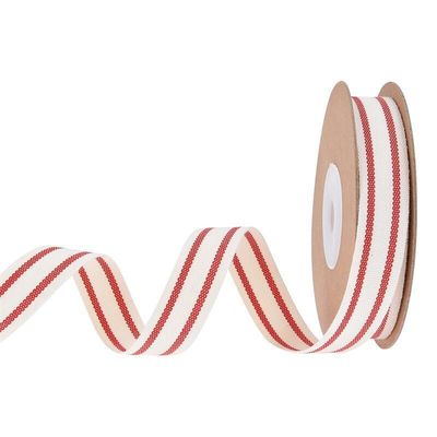 10mm-38mm*10y Μαύρη και Κόκκινη Ρίχτρα Βαμβακερά Ρίμπαν για Συσκευή Δώρων και Συσκευές Ενδυμάτων