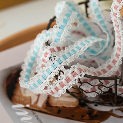 1.7cm Weaved Lace Edge Polyester Ελαστικό Ραβδί Ραβδί Ραβδί για Συσκευές